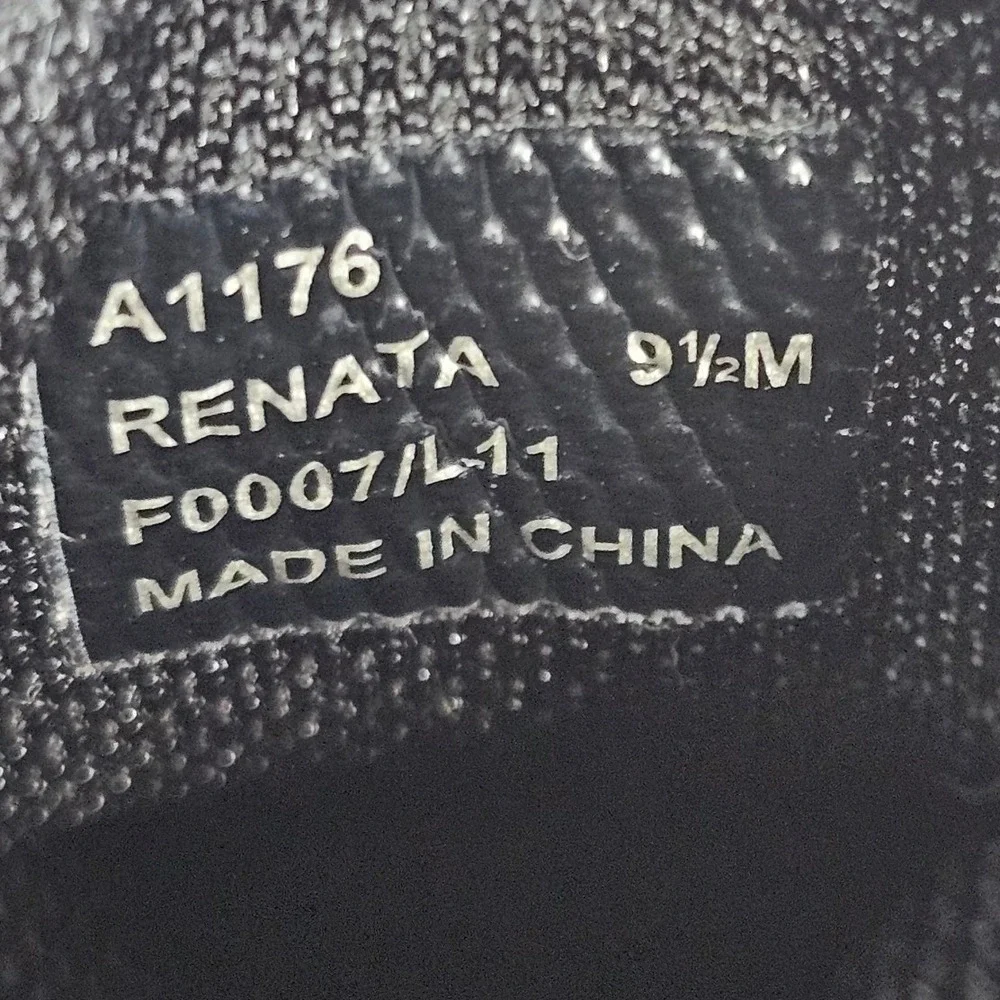 Coach Renata Black Signature Monogram Suede Low Top Sneakers A1176 Womens 9.5M